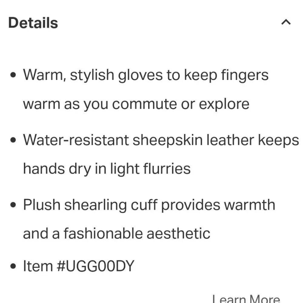 Ugg Classic Turn-Cuff Glove-‎ Pink Cloud